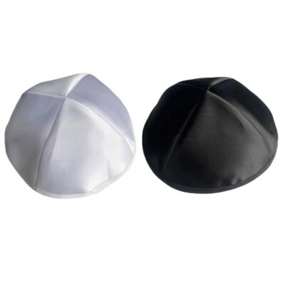 Ethnic Kippah Hat Jewish Caps Foldable Yarmulke Round Kippa for Religious Event - image 1 of 4