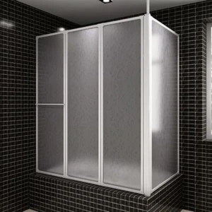 Duschwand L-Form 70X120X137 Cm 4-Teilig Faltbar - Bild 1 von 12