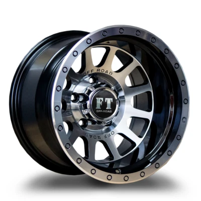 15x10 Full Throttle FT5092 5x114.3 (5x4.5") gloss black -44mm Single Wheel - Image 1 of 3