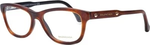 Anteojos para mujer Balenciaga BA5002 056 Havana rectangulares 53-15-140 mm borde completo - Imagen 1 de 8