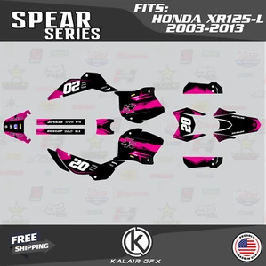 Graphics Decal Kit for Honda XR125L XR 125L (2003-2013) Spear Series - Magenta - Foto 1 di 6