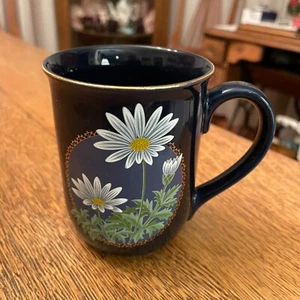 Taza de café vintage floral blanca margarita Otagiri hecha en Japón - Imagen 1 de 5