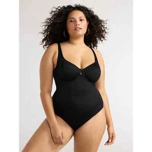 Sofia by Sofia Vergara Women's SIZE M D/DD Sandra One Piece Swimsuit BLACK - Picture 1 of 11