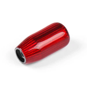 Universal Red 73mm Racing Carbon Fiber Gear Shift Knob Stick Shifter Lever Knob - Picture 1 of 6