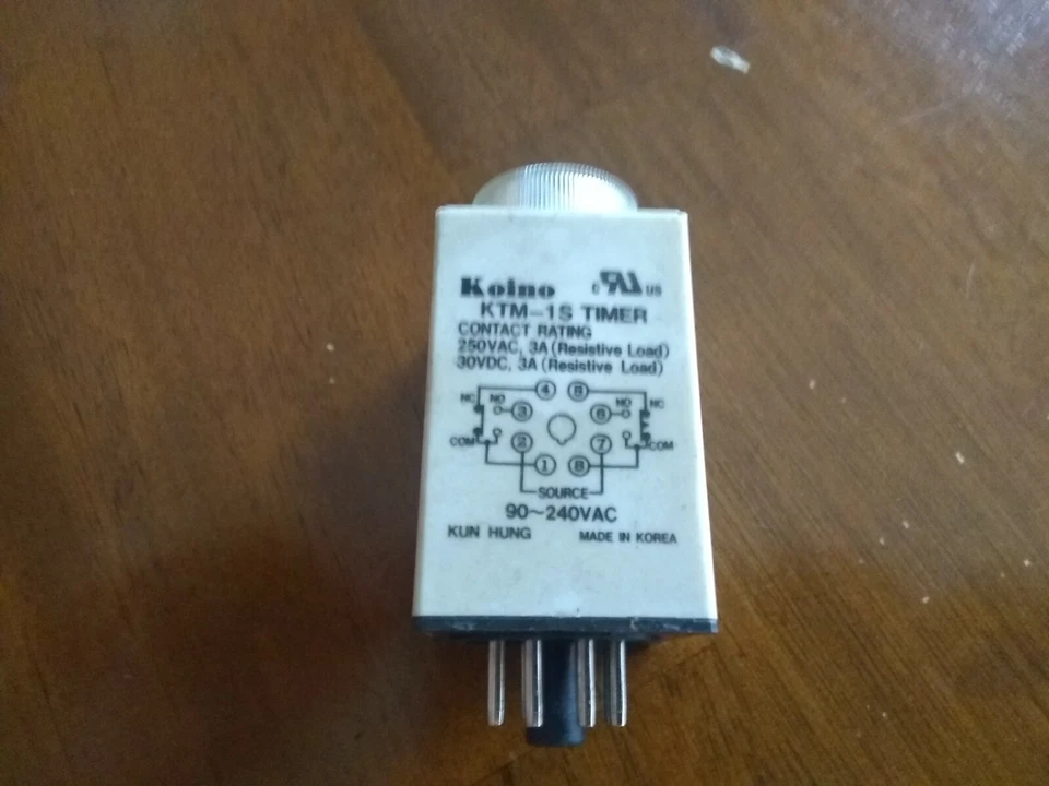 Koino KTM-1S Timer Relay 250VAC 3A 30VDC 3A 8-pin - Image 1 of 1