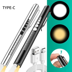 2PCS Penlight Medical Diagnostic Doctor Nurse Pen Light Neuro Torch Pupil Gauge - Picture 1 of 16