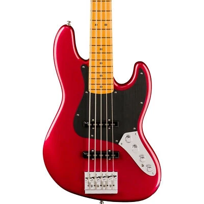 Fender American Ultra II Jazz Bass V 5-String, Maple Fingerboard, Sinister Red - Image 1 of 3