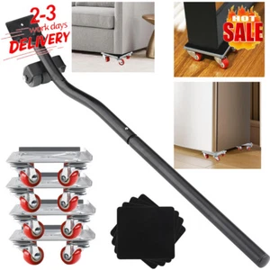 Heavy Duty Furniture Lifter Transport Tool For Sofa Bed Mover Set Wheels Moving - Picture 1 of 18