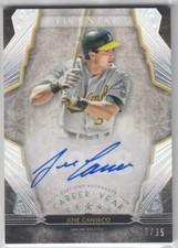 2018 Jose Canseco Topps Five Star Foil CAREER YEAR AUTO /35 - JCA Oakland A's