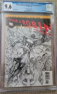 All Star Batman & Robin #1 RRP Boceto Variante CGC 9.6 Jim Lee Frank Miller - Imagen 1 de 6