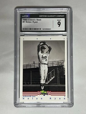 1992 Classic Best #1 Nolan Ryan CGC 9 MINT - Image 1 of 4