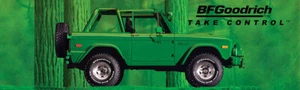 Reproducción BF Goodrich Banner 1971 Ford Bronco 12"x40" - Imagen 1 de 1