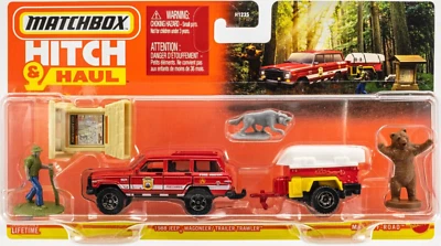 Matchbox Hitch & Haul Off-Road 1988 JEEP® WAGONEER & NATIONAL PARKS TRAILER 2024 - Image 1 of 2