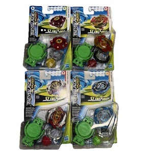 Lot of 4 mixed Beyblade Burst Rise Sling Shots ~ SEALED IN PACKAGE. - Picture 1 of 7