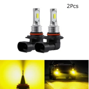 Pair 9140 9145 H10 LED Fog Light 3000K Yellow Driving DRL Bulbs Kit Lamp 8000LM - Picture 1 of 13