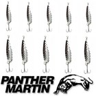 10 X CUCCHIAINO ONDULANTE  PANTHER MARTIN 3,5/5 gr TROTA SVIZZERO MARTELLATO