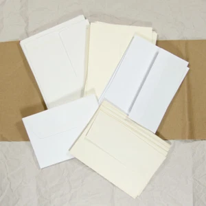 Plain Square Flap Card Invitation Mailing Envelopes Choice of Size White / Cream - Picture 1 of 7