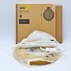 Vate IKEA Table Lamp - Deep Yellow-Rice Paper-10 Inches Tall-Rare Find-302.159.9 - Picture 1 of 10