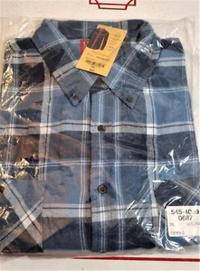 Big Mac Men Long Sleeve Moisture Wicking Flannel Shirt 2xl Work Wear - Picture 1 of 5