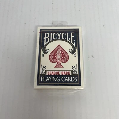 Bicycle Rider Back - Made in Ohio - Black League Back 808 - Playing Cards New - Image 1 of 4