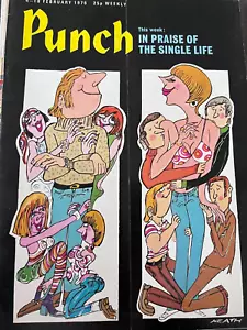 PUNCH Magazine February 1976 Single Life George Mikes Golda Meir Miles Kington - Picture 1 of 1