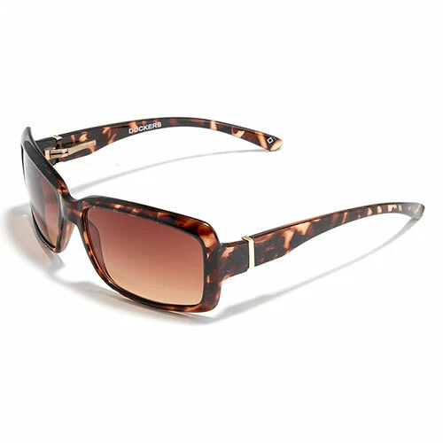 Gafas de sol para mujer Dockers(R) con marco rectangular marrón ¡NUEVAS! Foto 1 de 1