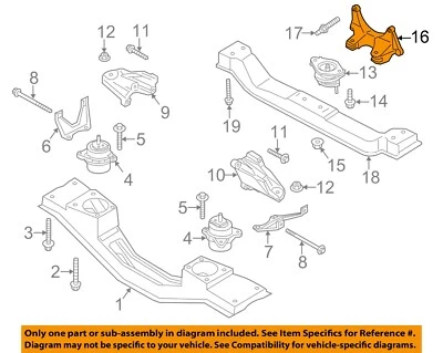 FORD OEM 15-19 Transit-150 Engine Engine Trans Mounting-Trans Support CK4Z7A033B - Image 1 of 2