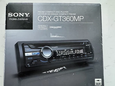 Sony CDX-GT360MP Car Stereo Single Din CD AM FM Radio W/ Box, Remote, Manual - Imagem 1 de 4