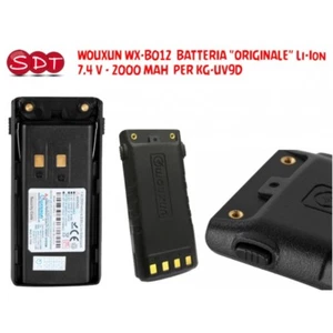 WOUXUN WX-B012 BATTERIA "ORIGINALE" Li-Ion 7.4 V - 2000 MAH PER KG-UV9D - Zdjęcie 1 z 2