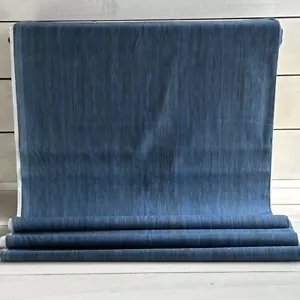 Tela de grano de madera - Color azul marino - Se vende por yarda - Imagen 1 de 3