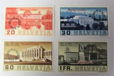 SWITZERLAND OFFICIAL LEAGUE OF NATIONS 2061 TO 2064 SPECIMEN MH 1938 - Image 1 of 2