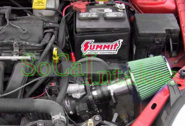 Black Green Air Intake Kit & Filter For 2000-2005 Dodge Neon 2.0L L4 SOHC - Image 1 of 1