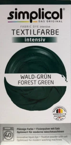 Simplicol Textilfarbe intensiv all in 1 -Flüssige Rezeptur "Wald-Grün" Neu! - Bild 1 von 4