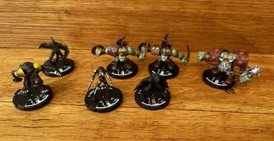 Винтажный миниатюрный лот товаров WizKids маг рыцарь орки и гоблины 7 фигурок - Изображение 1 из 4