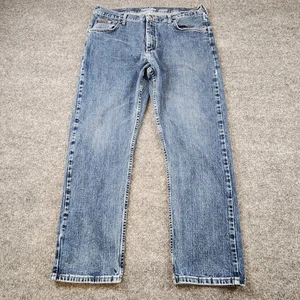Wrangler Jeans Mens 38x30 Measures (36x30)Advanced Comfort Straight Leg Western - Picture 1 of 17