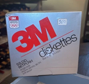 3M-Box, 10-DD Double Side-Double Density Floppy Diskettes 8" NEW/FACTORY-SEALED! - Picture 1 of 6