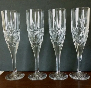 Royal Limited Cristal Champagne Flutes Lead Crystal Czech Republic RLZ2 Pattern - Picture 1 of 10