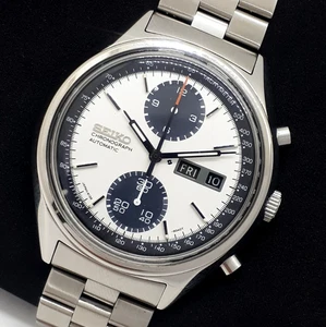Cronógrafo Seiko Panda 6138-8020 excelente estado reparado completamente funcional - Imagen 1 de 10