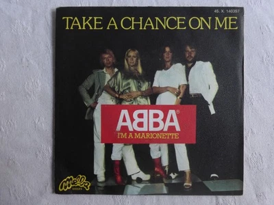 abba-take a chance on me-i'm a marionette-SP 45 tours - Photo 1/2