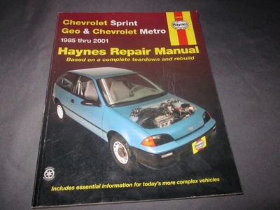 Haynes 雪佛兰 雪佛兰 SPRINT GEO & METRO 1985 年至 2001 年维修手册 — 第 1/4 张图片