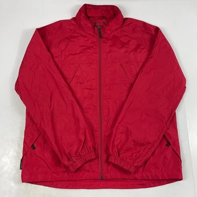ScotteVest Jacket Mens Large Red Sev Tec Pack Hooded Water Resistant Golf Travel - Image 1 of 4