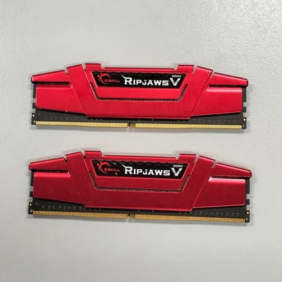 G.Skill Ripjaws 8GB (2 X 4GB) DDR4 RAM PC4-19200 2400MHz DIMM F4-2400C15D-8GVR - Image 1 of 4