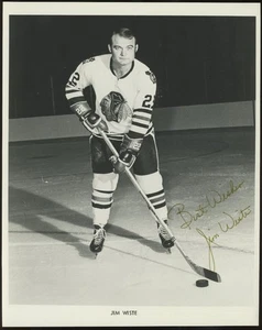 JIM WISTE (1946-2018) signed 8x10 photo | Black Hawks - autograph - Picture 1 of 1