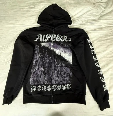 Ulver "Bergtatt" Sudadera con Capucha Cremallera Negro Caos Lifelover Foto 1 de 4