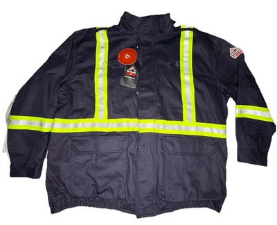Bulwark Men's XXL Reflective Jacket Flame Resistant Work Wear NEW With Tags - Image 1 of 4