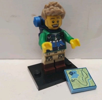 Lego Minifigure - Hiker Explorer - Lego CMF Series 16 (col16-6 col249) 71013 - Image 1 of 4