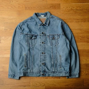 Levi’s Type III USA Trucker Denim Jacket Vintage Size XXL Classic Retro Blue - Picture 1 of 11