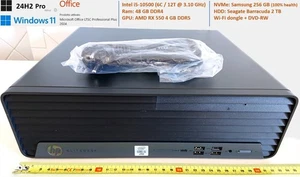 HP EliteDesk 800 G6 SFF (Intel i5-10500, Ram 48 GB DDR4, RX 550X 4 GB, 2.25 TB) - Afbeelding 1 van 18