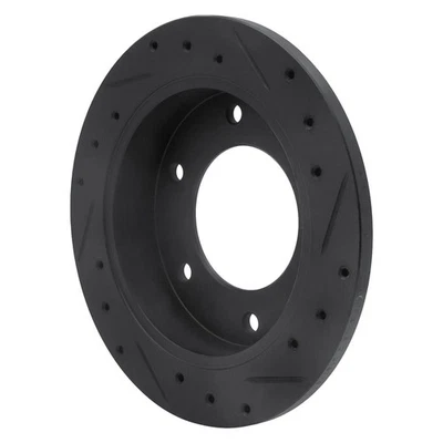 For Isuzu Trooper 88-91 Brake Rotor eLINE Drilled & Slotted 1-Piece Rear Driver - Imagem 1 de 4