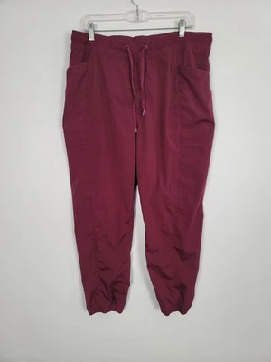 Calça Eddie Bauer Feminina Grande Cônica Utilitária Joggers Ripstop Caminhada Acampamento - Imagem 1 de 4